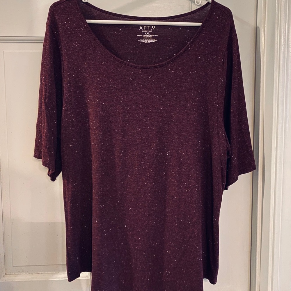 APT 9 Plum-colored Lightweight shirt